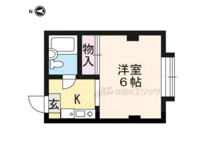 シェーンハイム(1K/2階)の間取り写真