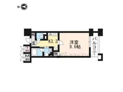 パインフィールド洛東(1K/4階)の間取り写真