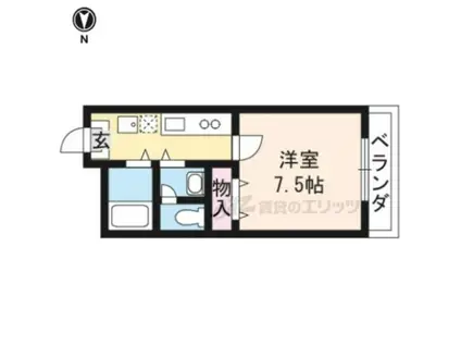 メゾンコスモス(1K/1階)の間取り写真