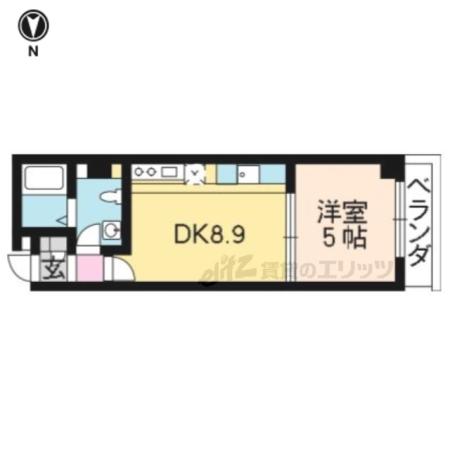 MORE七条(2LDK/2階)の間取り写真