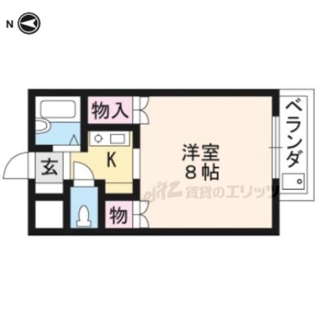 ルモンド(1K/3階)の間取り写真