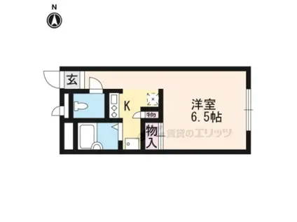 レオパレスROYALCOURT(1K/2階)の間取り写真