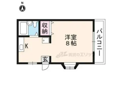 アストロプラザ(1K/2階)の間取り写真