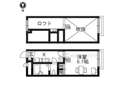 レオパレス アクシス(1K/1階)の間取り写真