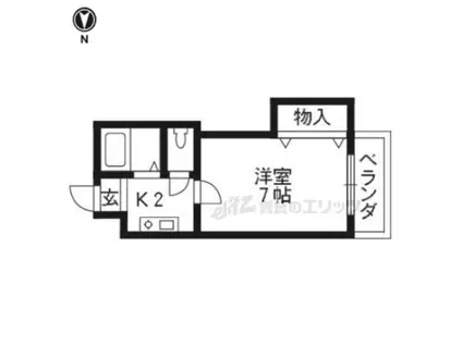 MS SQUARE(1K/3階)の間取り写真