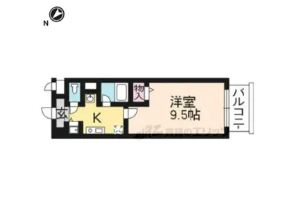 メゾンクレール(1K/5階)の間取り写真