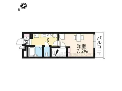 レオパレスブレッシング(1K/4階)の間取り写真