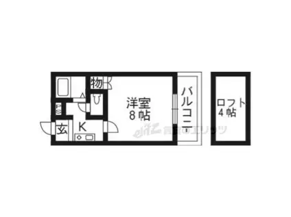 エステート明和(1K/1階)の間取り写真