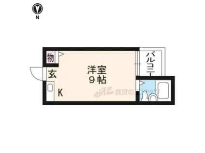 大文字マンション(ワンルーム/2階)の間取り写真