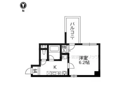 バインオーク イレブン(1K/9階)の間取り写真