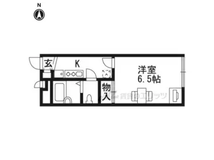 レオパレスPOLESTAR(1K/3階)の間取り写真