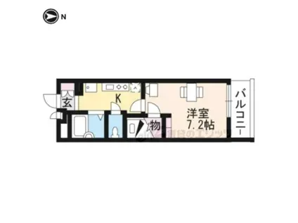 レオパレスひまわり(1K/3階)の間取り写真