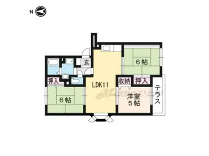 エミネンス西方(3LDK/3階)の間取り写真