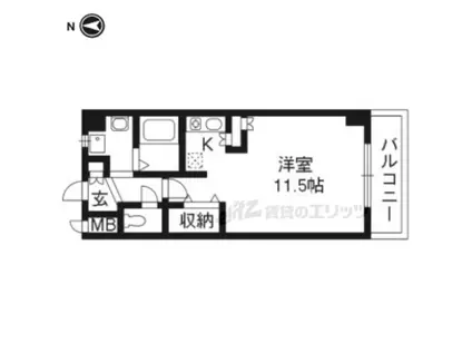 Mプラザ津田駅前十番館(1K/5階)の間取り写真