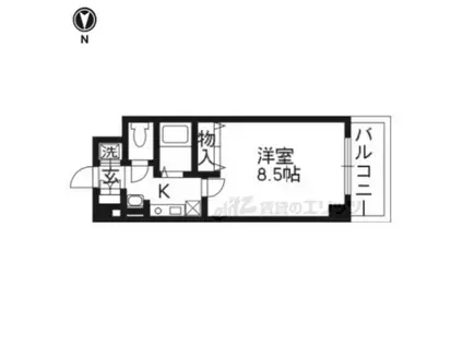Mプラザ津田駅前十番館(1K/2階)の間取り写真