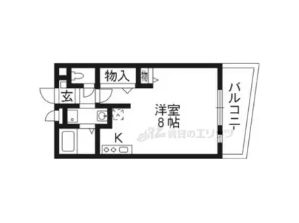 第2北松川(1K/2階)の間取り写真