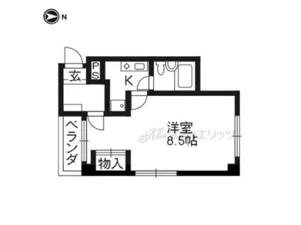 アメニティK(1K/3階)の間取り写真