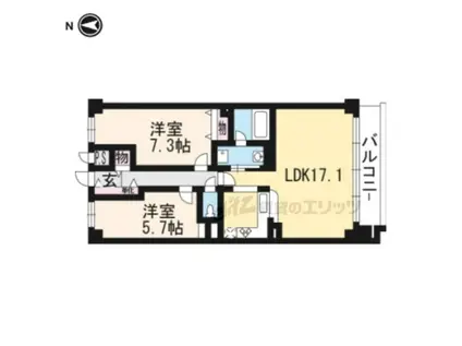 I.HOUSE02(2LDK/3階)の間取り写真