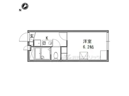 レオパレスオーキッド(1K/1階)の間取り写真