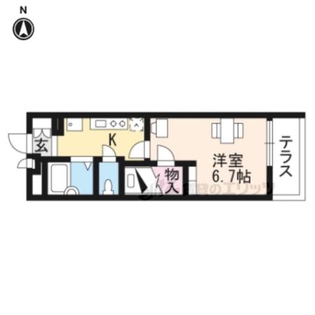 レオパレスまいふか(1K/2階)の間取り写真