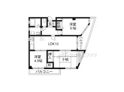 ハリマシリーズ(3LDK/3階)の間取り写真