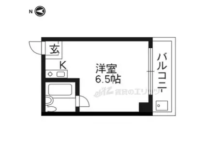 ヴィラ・サンモリッツ(ワンルーム/3階)の間取り写真