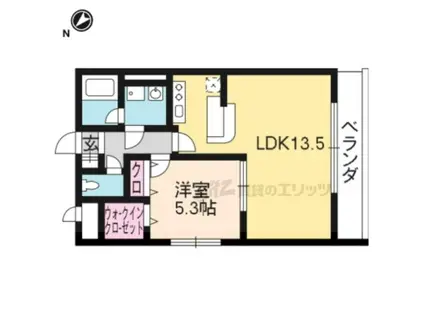 ボア・ソルテ壱番館(1LDK/3階)の間取り写真