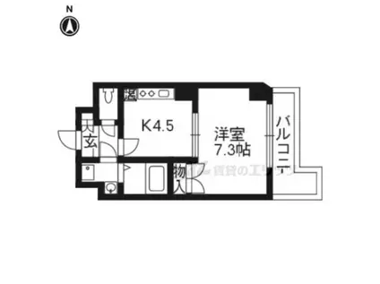 M・G HLLS四条河原町(1DK/10階)の間取り写真
