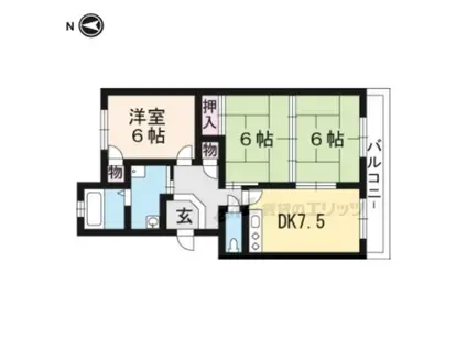 フェリカ葉山(3DK/3階)の間取り写真