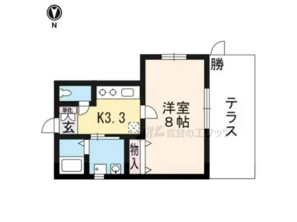 五反田ハイツ(1K/1階)の間取り写真