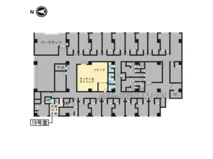 CASA MIA 北白川(ワンルーム/2階)の間取り写真