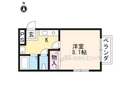 ISEYA HOUSE(1K/2階)の間取り写真