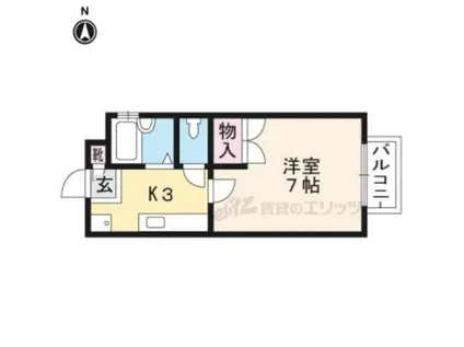 ISEYA HOUSE(1K/2階)の間取り写真
