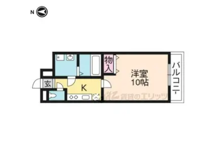 スプリング早稲ノ内(1K/2階)の間取り写真