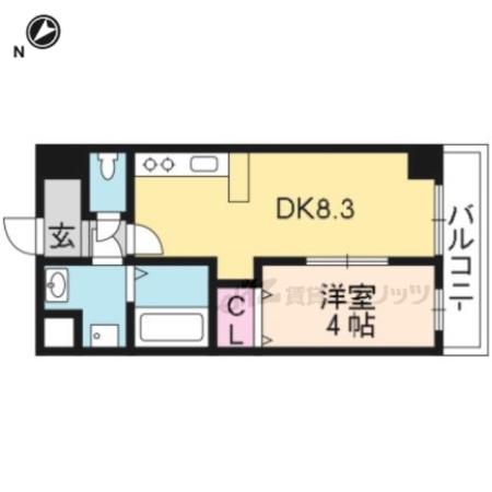 BLEZIO3(1LDK/5階)の間取り写真