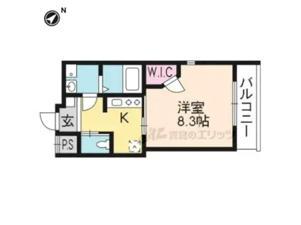 セーイ・サーリチェ(1K/2階)の間取り写真