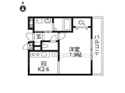 コート・アンシャンテ (1K/1階)の間取り写真