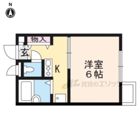 レオパレスカンフォーラ(1K/1階)の間取り写真