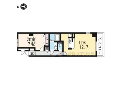 ヴェルデ ストーリア(1LDK/2階)の間取り写真