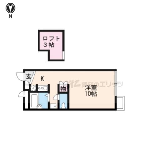 レオパレスLINE(1K/2階)の間取り写真