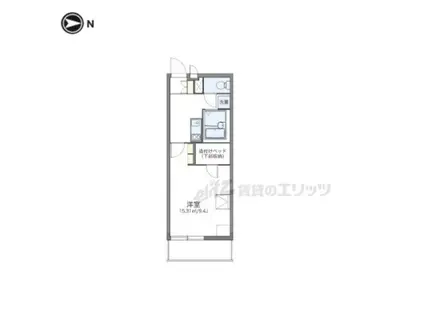 レオパレスビューテラス草内(1K/1階)の間取り写真