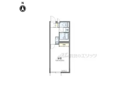 レオネクストかのう(1K/1階)の間取り写真