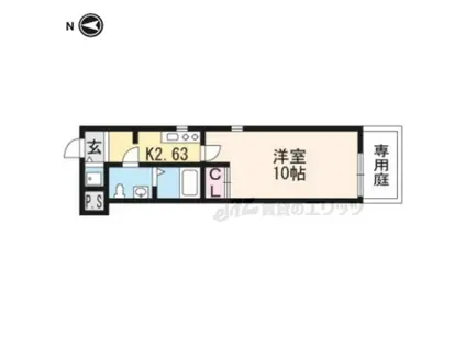 アイーズ荘(1K/1階)の間取り写真