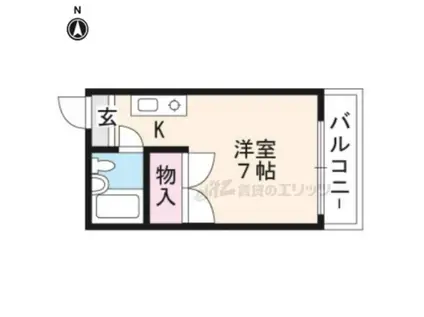 レスト丸商(ワンルーム/1階)の間取り写真