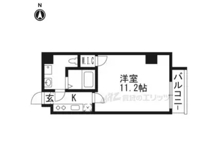 ウェルスアーリ天保(1K/2階)の間取り写真