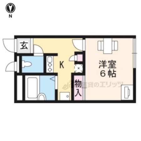 レオパレスDEER FIELD(1K/2階)の間取り写真