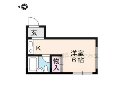 レジアス(ワンルーム/2階)の間取り写真