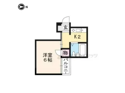 シエロガーデン(1K/3階)の間取り写真