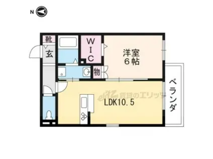 エンゼルメゾン本丸(1LDK/2階)の間取り写真