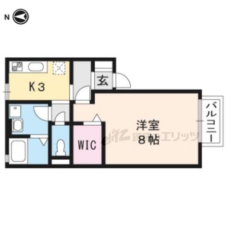 サルドセジュール2番館(1K/2階)の間取り写真